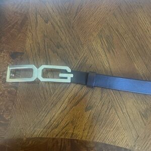 Dolce & Gabbana belt, leather, made in Italy, size 38/95, dark brown
